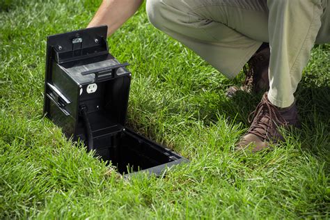 electrical ground utility box|outdoor in ground outlet box.